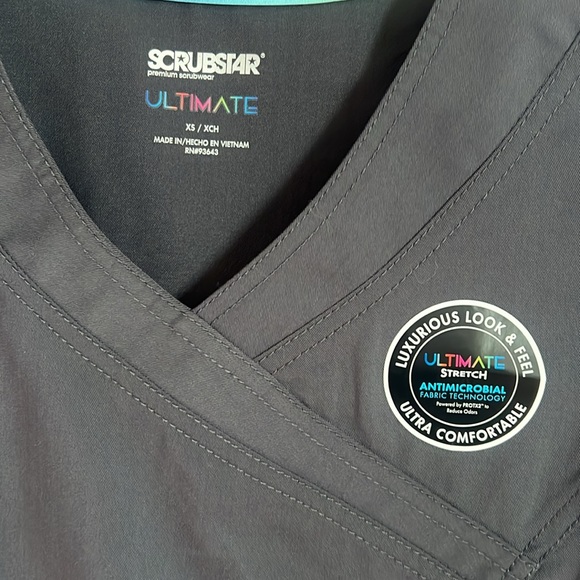 Brand new scrub star, uniform scrub size extra, small, dark, gray, and color - Picture 2 of 5